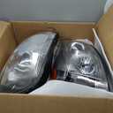 Partsam LED Headlights Assembly Compatible with VNL VN 2004-2017, DOT Approved with Start Animation High/Low Beam Sequential Turn Signal DRL Marker Lights, IP67 6500K