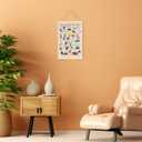 laveliabel Western Cowboy Alphabet Poster Hanger Frame, Western Cowboy Nursery Banner Poster with Wood Hanger, West Alphabet Educational Wall Art Decor for Kids Toddler Baby Boy Room, 12x16in