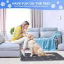 Aitmexcn Washable Puppy Dog Pee Pad, 2PCS 100% Waterproof Whelping Training Mat for Puppy/Senior Dog, Fast Drying Reusable Puppy Pads for Indoor, Outdoor and Car Travel- 48'' x 48'',Gray