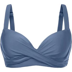 Peacock Blue Women Underwire Bikini Tops - Push Up Swim Top Only Bra Padded Bathing Suit Top 2025 Swimsuit Tops, Medium