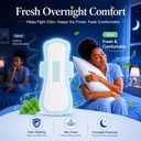 2 x BST Natural Mint Fresh Ultra-Thin Period Pads with Wings, Overnight, 5 ct | Odor Control All Night, Softer Than Cotton, Great Airflow Breathable Dry Topsheet, Oversized Rear Wings, Packaging May Vary