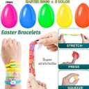 GDWDGJ 300pcs Easter Eggs with Toys Inside Bulk Filled Easter Egg Fillers 100 Pack Non Candy Stuffed Easters Basket Stuffers Essentials for Kids Girls Toddlers Boys Easters Egg Hunt Party Favors
