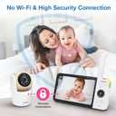 VTech VM919HD Video Baby Monitor with 7" 720p HD Screen, 360 Pan Tilt Zoom, 110 Wide Angle, Night Vision, 1000ft Range, 15-Hour Battery, No WiFi Secure Transmission