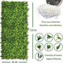 ODTORY Artificial Greenery Wall Roll: 40X120IN(33.5 sqft) UV-Anti Ivy Privacy Fence Wall Screen Faux Plant Panels Backdrop Boxwood Ivy Vine Leaf Hedge Fence for Indoor Outdoor Green Decor
