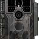 GardePro E5S Trail Camera (Non-Cellular, Non-WiFi), 64MP Photo & 1296P HD Video, 0.1s Trigger, 100ft No-Glow Night Vision, Motion Activated Wildlife Camera