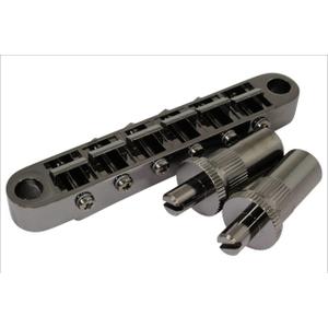 Gotoh GE103B-T Tune-O-Matic Style Guitar Bridge with Large Metic Stud Posts, Black