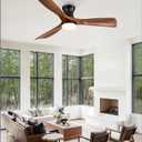 Fanbulous 52 Inch Ceiling Fans with Lights and Remote, 3 Blades Flush Mount Low Profile Ceiling fan, Efficient 3475 CFM, Timer, Quiet 35dB, 3CCT, Reversible for Bedroom Living Room,Foldable Design