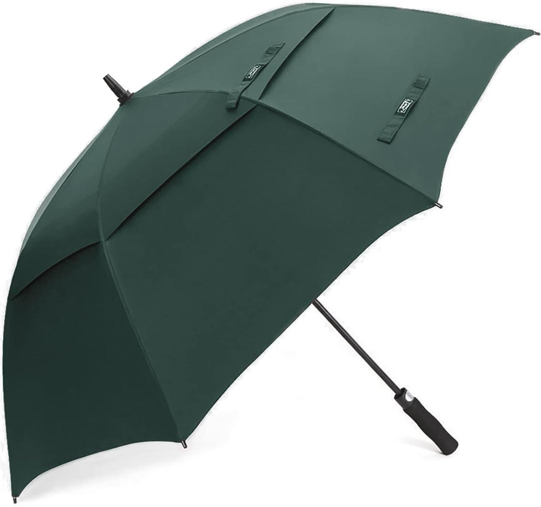 G4Free 68 Inch Automatic Open Golf Umbrella Oversize Extra Large Double Canopy Vented Windproof Waterproof Stick Umbrellas