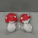 Positive Mushroom Gifts Love Support, Gifts for Her Him Friends Birthday Mother's Father's Day Wife Mom Dad Girlfriend, Crochet Mushroom Doll with Emotional Cards Cheer Up Desk Decors (Thank You)