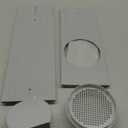 Portable Air Conditioner Window Vent Kit, with 5.9" Exhaust Hose, 3 Slide Seal Plates, Universal Coupler, Adjustable AC Vent Kit for Ducting Universal for Horizontal & Vertical Windows