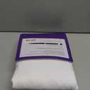 BLISSFORD White Bed Skirt Queen Size 18 inch Drop - with Split Corners - Cotton Blend Ruffled Bed Skirt, Dust Ruffle with Platform, White Queen Size Bedskirt, Machine Washable