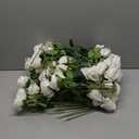 60 Pcs Artificial Roses Bulk Velvet Silk White Roses White Roses for Wedding Centerpieces Bridal Bouquet Mohter's Day Valentine's Day Home Decor (60, White)