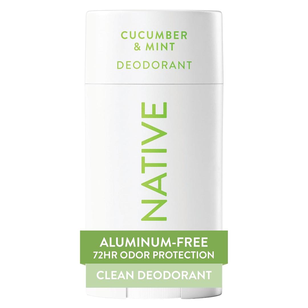 Native Deodorant Contains Naturally Derived Ingredients, 72 Hour Odor Control, Deodorant for Women and Men, Aluminum Free, Cucumber & Mint 2.65oz