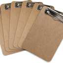 Mini Clipboard 6" x 9" (Set of 6) Memo Clipboard | Small Clipboards 6x9 with Low Profile Clip, Mini Clipboards 6x9, Little Clipboards Half Size | Office, Teacher, Classroom & Back to School Supplies