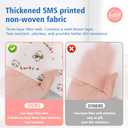 Disposable Travel Bedding Set, 4 Piece Lucky Bear Print, Thickened SMS Fabric, Hotel Sheets and Pillowcases (Double - 4-Piece Set, C - Pure White)