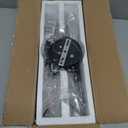 ZGLAOJT 6-Lights Semi Flush Mount Ceiling Light FixtureBlack Industrial ChandelierFarmhouse Lighting for Dining Room Living Room Kitchen Bedroom