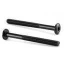 M6 x 65mm 20Pcs Flat Head Hex Socket Cap Screws Bolts, 304 Stainless Steel 18-8, Partially Threaded, Black Oxide by SG TZH (with Hex Spanner)