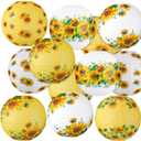 Panelee 12 Pcs Sunflower Paper Lanterns Party Decorations 8 Inch Hanging Round Hanging Paper Party Decorations for Holiday Indoor Outdoor Supplies