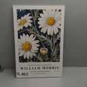 TrhjumpQx William Morris Poster William Morris Wall Art Daisy Art William Morris Prints Exhibition Print Posters Vintage Wall Art Poster for Living Room Bedroom 16x24inch Framed (16L" x 24W")