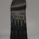 SIVOTE Fiber Tip Lash Tweezers for Eyelash Extensions with Diamond Grip, Black, Set of 4 - Precise Tips Japanese Steel for Classic, Volume & Mega Volume Lashes, Anti-Rust - Ideal for Lash Artists