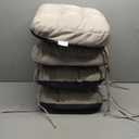 IASEAHK Chair Cushions, Foam Dining Chair Cushions, Tufted Indoor Chair Pads, Set of 4, Beige, 16.5” x 16.5” x 3.5”