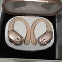 HAOYUYAN Sports Bluetooth Headphones, 80Hrs Playtime Wireless Earbuds with LED Power Display, IPX7 Waterproof Earphones for Workout/Running, Noise Canceling Headset Ear Buds（Rose Gold）