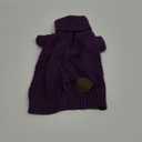 Cyeollo Dog Sweater Pullover Turtleneck for Dogs, Classic Knitwear Fall Winter Cold Weather Dog Clothes Warm Pet Apparel Small Dog Sweaters, Purple, Size L