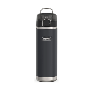 THERMOS ICON SERIES Stainless Steel Water Bottle with Spout - 24 Ounce, Granite - Vacuum Insulated Water Bottle with Lid