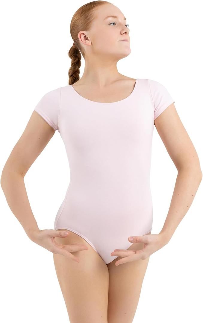 Capezio Women's Classic Short Sleeve Leotard (Large, Pink)