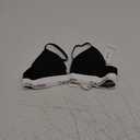 Calvin Klein Women's Modern Cotton Lightly Lined Triangle Wireless Bralette (Medium, Black)