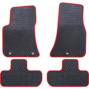 Car Floor Mats Custom Fit for Dodge Challenger RWD (Do not Fit AWD Perfectly) 2023 2022 2021 2020 2019 2018 2017 2016 2015 Odorless Rubber Heavy Duty All Weather Car Floor Liner-Red