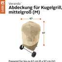Classic Accessories Veranda Water-Resistant 26.5 Inch Kettle BBQ Grill Cover