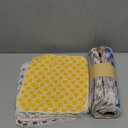 Redbaker 50 Pcs Reusable Paper Towels Paperless Reusable Cotton Cloths Toilet Absorbent Washable Paper Towels with Roll Kitchen Dishcloth for Kitchen Paperless Dishcloths(Trendy), 10"L x 10"W