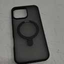 ZIYE Magnetic for iPhone 14 Case with Stand[Compatible with MagSafe]，Shockproof Magnetic Kickstand Slim Translucent Cover for iPhone 14 Case with Ring Stand,Black