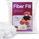 BUTUZE 60g/2.1oz Polyfill Stuffing Fiber Fill, Premium Fiberfill for Craft, High Resilience Crochet Stuffing, Small Amount Stuffing for Stuffed Animals, Cotton Batting - Small Package