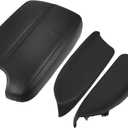 X AUTOHAUX 1 Set Car Center Console Cover Front Door Panels Armrest Replacement for Honda Accord 2008 2009 2010 2011 2012 Black