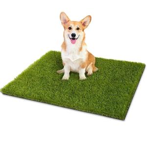 Artificial Grass, 39.5×20'' inch Dog Pee Pads, Professional Dog Potty Training Rug, Grass Mat with Drainage Holes, Pet Turf Indoor Outdoor Flooring Fake Grass Doormat-Easy to Clean