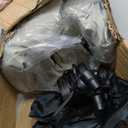 YITAHOME 18'' Flocked Top Queen Air Mattress with Built-in Pump and Headboard, Durable Inflatable Bed, Blow-Up Mattress for Indoor and Outdoor Use, Black