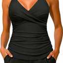 Yonique Women Underwire Tankini Swimsuit with Shorts - Two Piece Tummy Control Bathing Suit 2025 Swimwear with Pockets Large