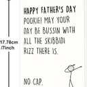 IDU Fathers Day Card, Funny Fathers Day Card Gifts Decorations for Dad