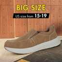 Hawkwell Plus Men's Plus Size Wide Fit Casual Loafers & Slip-Ons Lightweight Walking Sneakers US Sizes 15 16 17 18 19