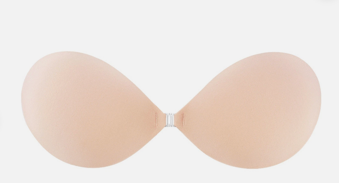 Fabric Adhesive Bra 541. Beige, D Cup