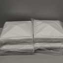 Sasylvia 4 Pcs 5 x 5 Inch Vinyl Fence Post Caps (Actual 5x5), White PVC England Style Cap Top Pyramid Square Waterproof UV Resistant Decorative Vinyl Fence Post Caps