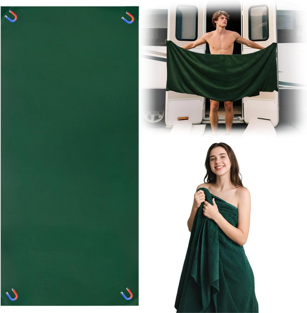 zxbaers Magnetic Towels for Beach, Oversized 30"x75" Magnet Bath Towel, Bath Towels with Magnetic Corners, Quick-Dry Microfiber Beach Towel for Pool, Travel Gym, Camping Swimming