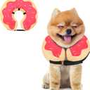 MIDOG Soft Inflatable Dog Cone, Donut E-Collar Alternative for After Surgery, Prevents Licking, Allowing Normal Eating & Vision, Comfortable Recovery Collar for Small Medium Large Dogs & Cats, Pink-Small