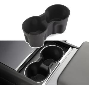 TPARTS Silicone Center Console Cup Holder Insert for Tesla Model Y Juniper 2026-2025 Anti-Slip Dust & Water Proof Noise Free Precise Fitment & Easy Installation (Premium/Performance/Standard)