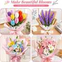 900 PCS Pipe Cleaners Bulk, 15 Colors Pipe Cleaner Flower Kit, Limpia Pipas