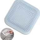 Tub Shower Drain Cover Hair Catcher,Bathroom Sink Drain Strainer,Bathroom Accessories Easy to Install and Clean(2, Light Blue)