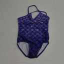 UMELOK Girls One Piece Swimsuit Beach Bathing Suit Scales Purple  