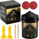 Deuvuo Black Wood Filler Putty, High-Performance Black Wood Filler Paste kit - Quickly Fix Wood Cracks and Blemishes with Wood Hole Filler - Paintable, Stainable, Sandable & Quick Drying - 9.87 Ounce